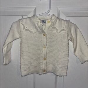 Vintage Infant Cardigan Sweater - From Turbo hi-Bulk 100% DuPont Orlon